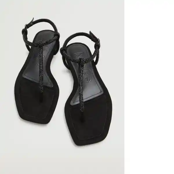 Sandalias Tubi Negro Talla 36 Mujer Mango