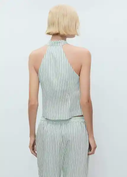 Top Lauri Verde Pastel Talla S Mujer Mango
