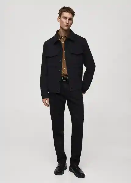 Jean Bob Tejano Negro Talla 40 Hombre Mango