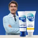 Crema Dental Oral-B Encías Detox Sarro Defense, Remueve 99% las bacterias, 80ml