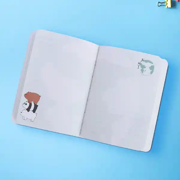 Cuaderno A6 96 Hojas Colección Osos Escandalosos 5.0 Miniso