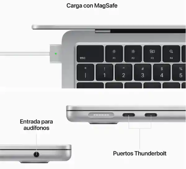 Apple Macbook Air 13 Con Chip M2 (2022) 256Gb Plata