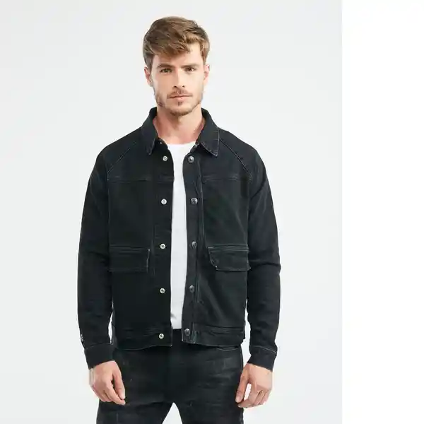 Chaqueta Rígida Hombre Negro Talla M Chevignon