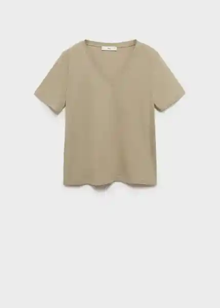 Camiseta Chalspic Khaki Talla S Mujer Mango