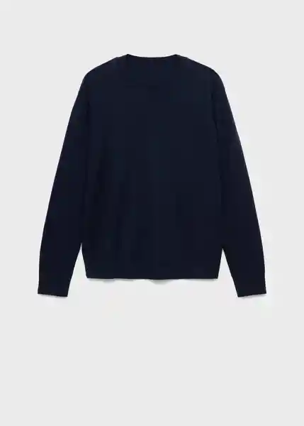 Jersey Serrano Navy Talla S Mujer Mango