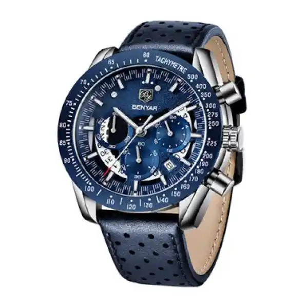 Reloj Hombre Azul BY-5120 BY-51200109 Benyar