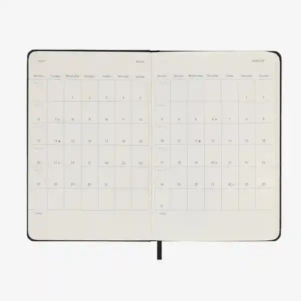 Moleskine Agenda Diaria Negro Pequeña Sc 2026