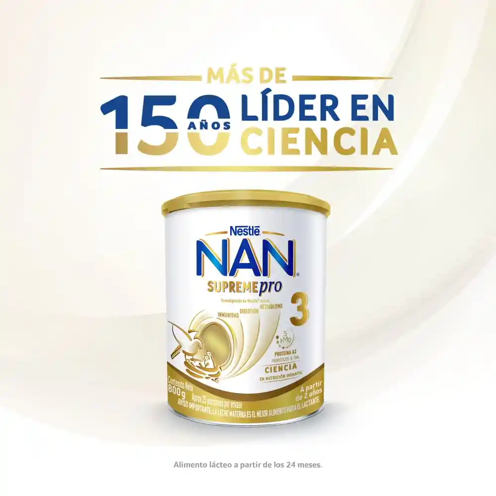 Alimento lácteo NAN SUPREMEPRO 3 x 800g