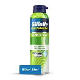 Gillette Prestobarba Sensitive Espuma De Afeitar 150 g