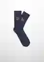 Calcetines Tortoise Navy Talla 42 Hombre Mango