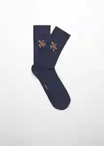 Calcetines Tortoise Navy Talla 42 Hombre Mango