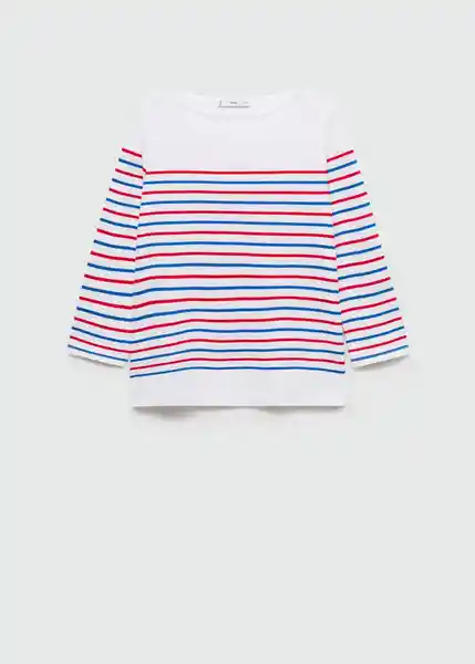 Camiseta Parisian Blanco Talla XS Mujer Mango