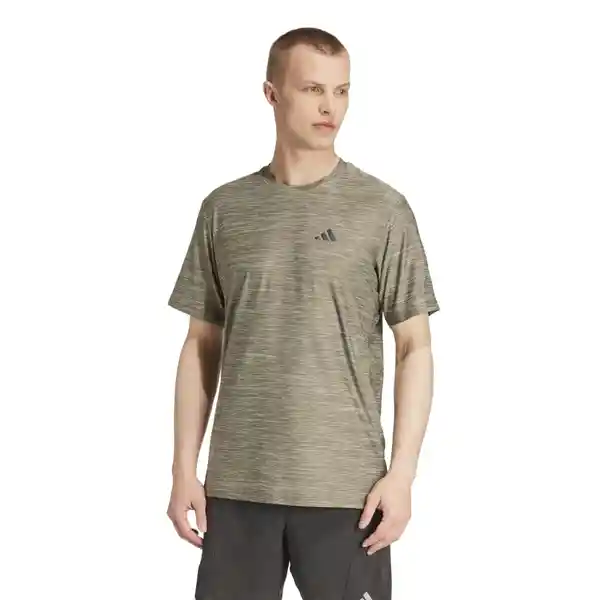 Adidas Camiseta Tr-es Stretch Para Hombre Verde Talla L