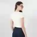 Camiseta Cuello Redondo Manga Corta Blanco Talla M 717342