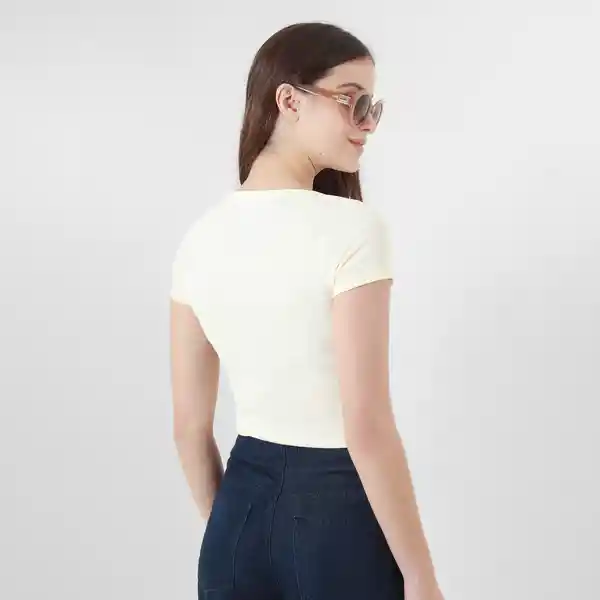 Camiseta Cuello Redondo Manga Corta Blanco Talla M 717342