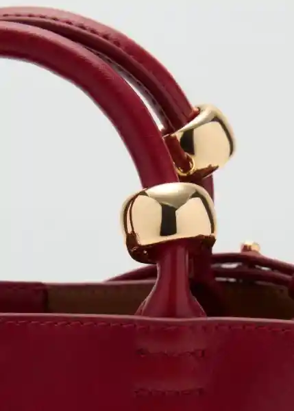 Bolso P Meti Burdeos Talla 99 Mujer Mango