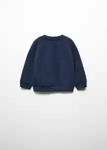 Buzo Sudadera Flower Navy Talla 67 Niñas Mango