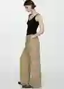 Top Gymnasti Negro Talla S Mujer Mango