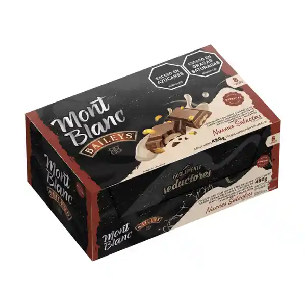 Mont Blanc Golosina Maní Baileys Nueces 60 g x 8 Und