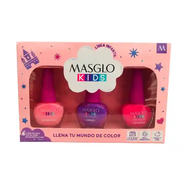 Masglo Kit Esmalte de Uñas Kids Exploradora Curiosa