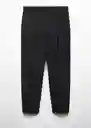 Pantalón Boston Negro Talla 46 Hombre Mango