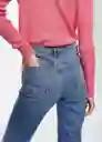 Jeans Newmom Tejano Medio Talla 54 Mujer Mango