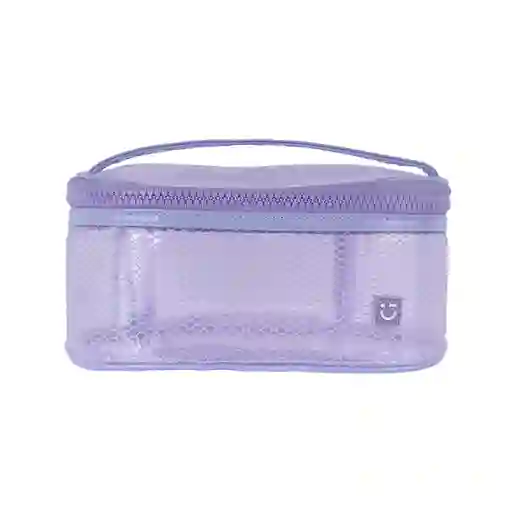 Cosmetiquera Plastificada Serie Miniso Morado Miniso
