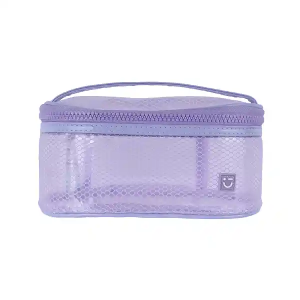 Cosmetiquera Plastificada Serie Miniso Morado Miniso