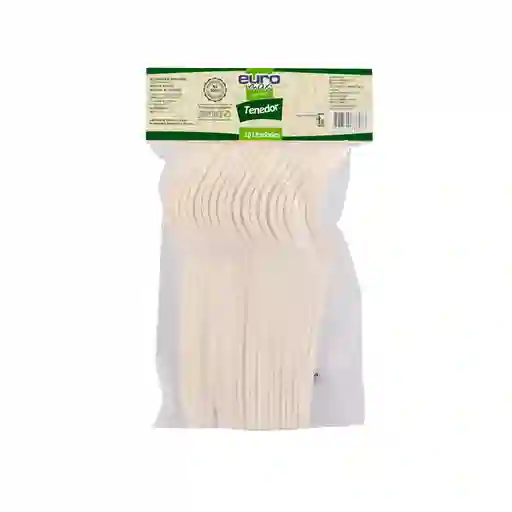 Euromax Tenedor Biodegradable 6 Pulgadas