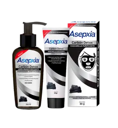 Asepxia Jabón liquido + Mascarilla Carbón