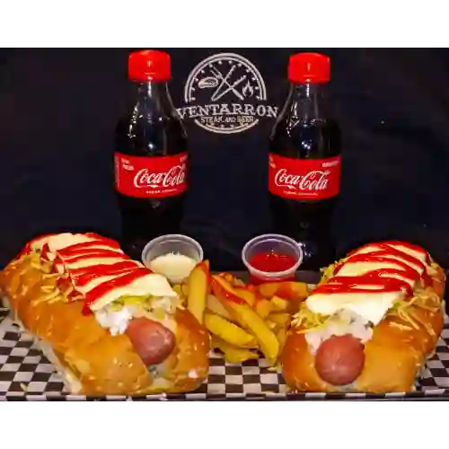 Combo Perro Americano para Dos
