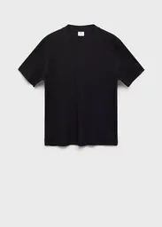 Camiseta Olive Negro Talla M Hombre Mango