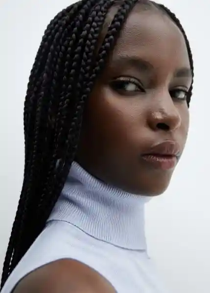 Jersey Almass Celeste Talla M Mujer Mango