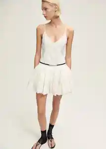 Cinturón Sela Negro Talla S Mujer Mango