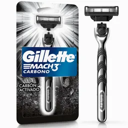 Gillette Mach3 Carbono Máquina de Afeitar con 3 Cuchillas 1 Ud