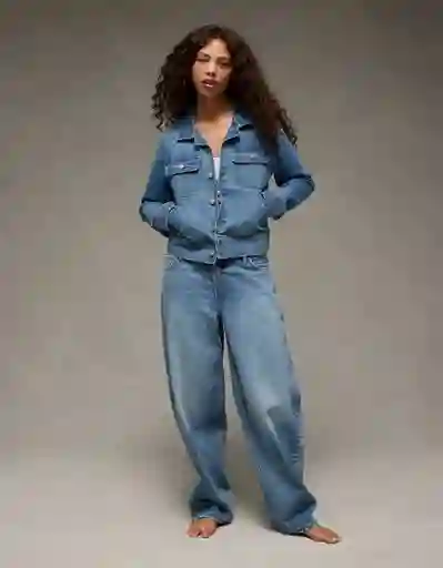 Chaqueta Mujer Azul Talla X-Small 3703915 American Eagle