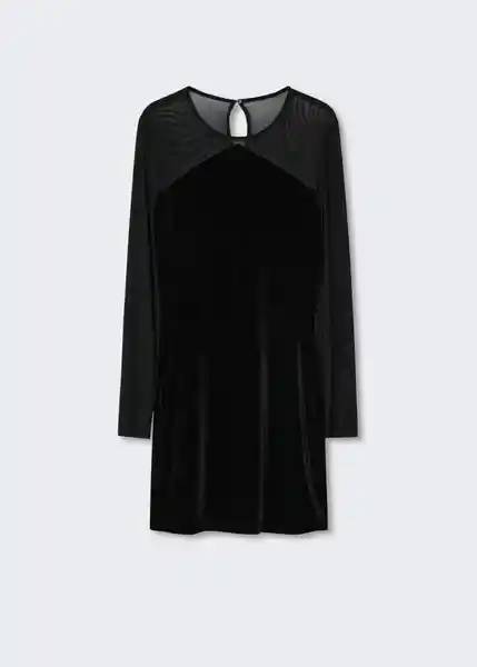 Vestido Xtoni Negro Talla S Mujer Mango