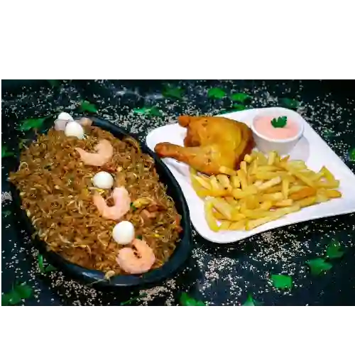 Combo Arroz Chino para 2+Bebida+1/4+papa