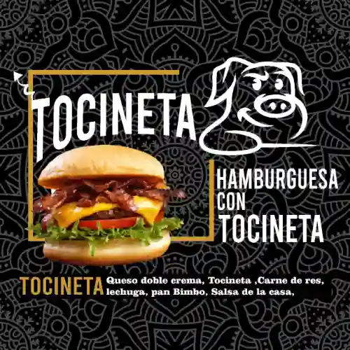 Hamburguesa con Tocineta