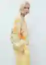 Blusa Molly Amarillo Talla M Mujer Mango