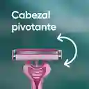 GILLETTE Prestobarba 3 Cuchilla de Afeitar Mujer Máquina de Afeitar Corporal con Aceites Botanicos 4 Uds