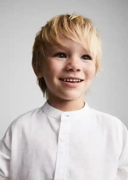 Camisa Albertb Blanco Talla 70 Niños Mango