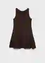 Vestido Sicily Chocolate Talla M Mujer Mango
