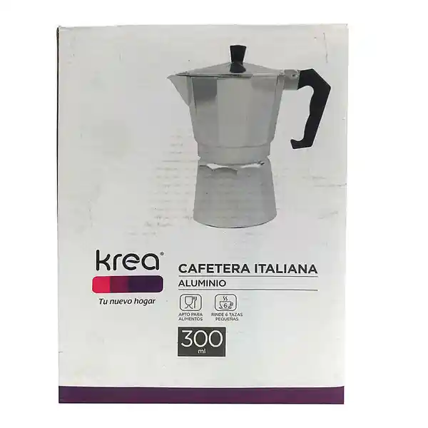 Krea Cafetera Italiana de Metal