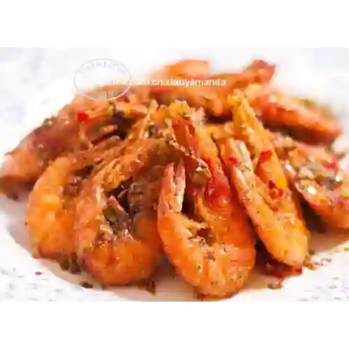 Porción Arroz + 3 Langostino + Gaseosa 250 ml