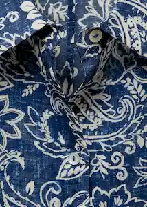 Camisa Nemo Azul Talla S Mujer Mango