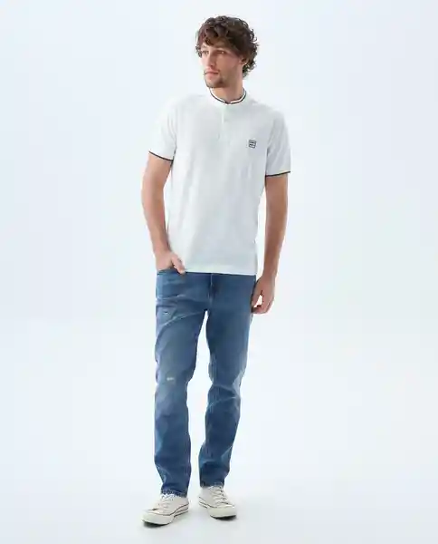 Camiseta Hombre Crudo Talla L 800G003_CRU110606 Americanino