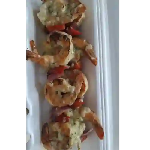 Brochetas de Langostinos
