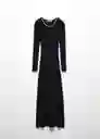 Vestido Shadowin Negro Talla XL Mujer Mango