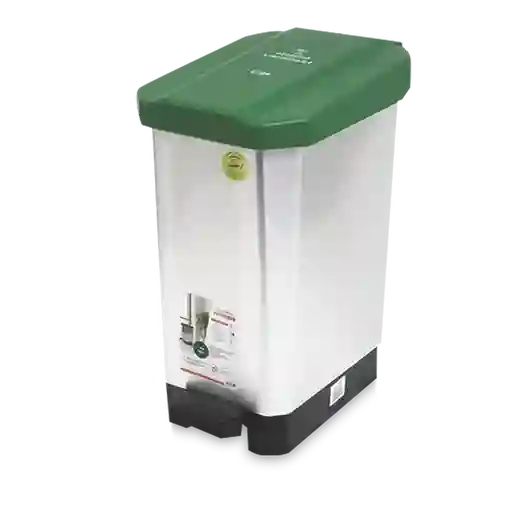 Estra Papelera Aprovechable Verde 22 L